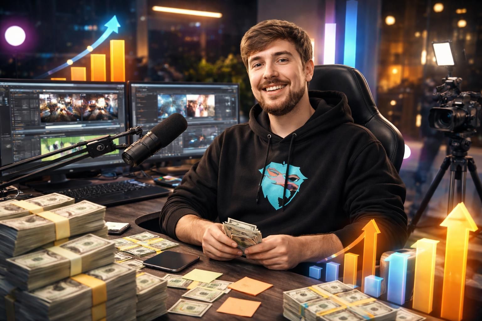 découvrez les secrets du salaire impressionnant de mrbeast et les sources de ses revenus. qui aurait cru qu'il gagnerait autant ? plongez dans l'univers financier du célèbre créateur youtube.