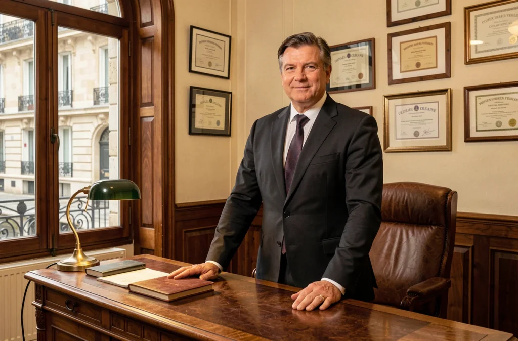 Expert-comptable du Cabinet Sellier Orléans dans un bureau traditionnel reflétant l'ancienneté de la firme