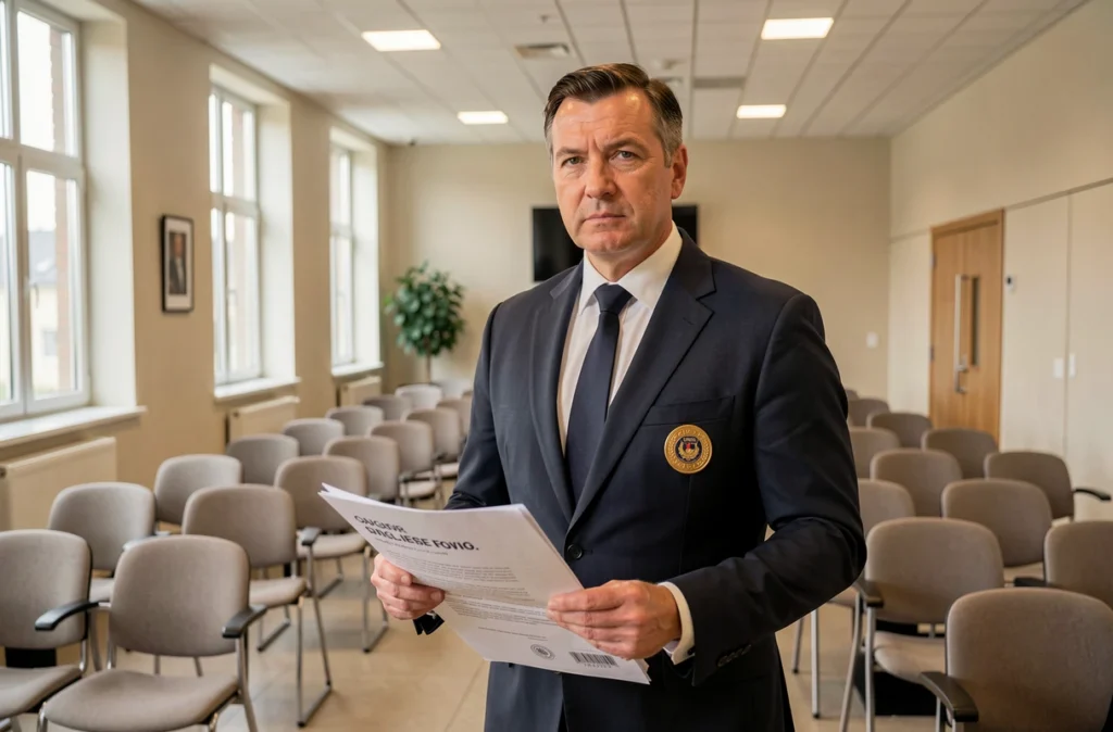 Représentant du SNPI Syndicat National des Professionnels Immobiliers lors d'une assemblée professionnelle institutionnelle
